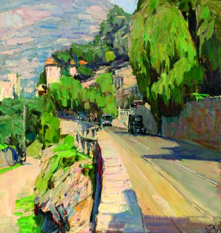 Moll Carl - Kuestenstrasse bei rapallo